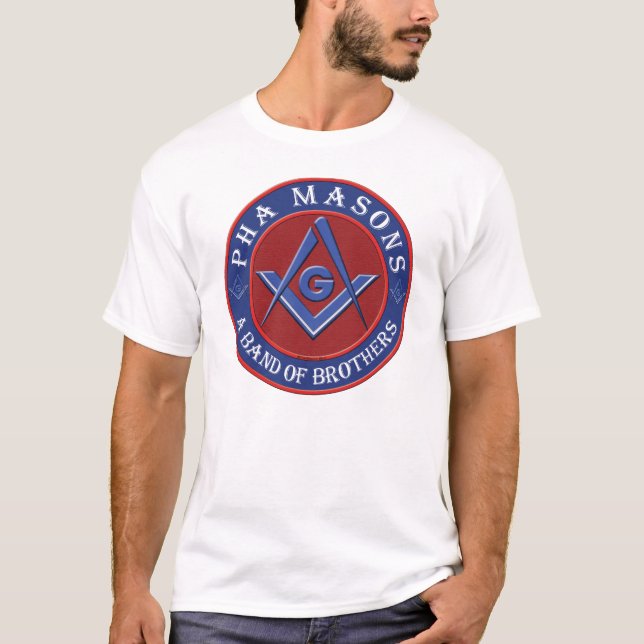 Prince Hall Anslutning BRODER Tee (Framsida)