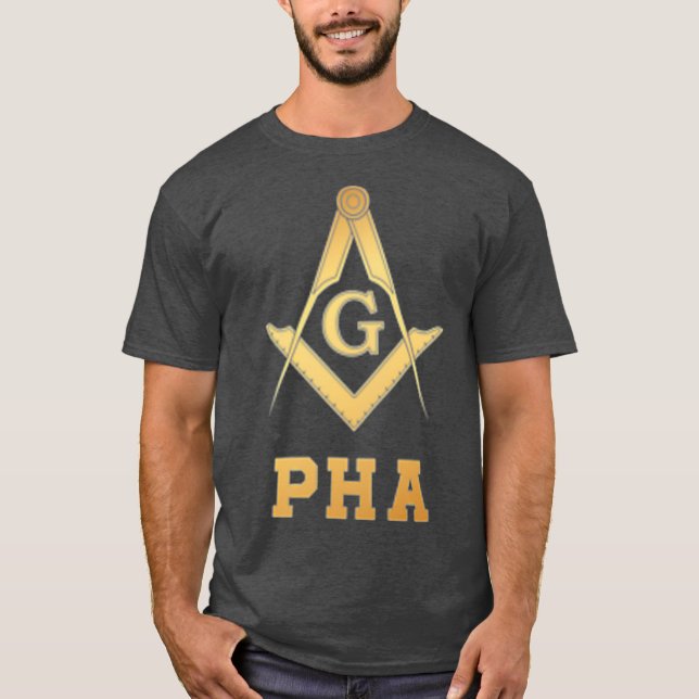Prince Hall Mason Apparel PHA Mason Freemason T Shirt (Framsida)