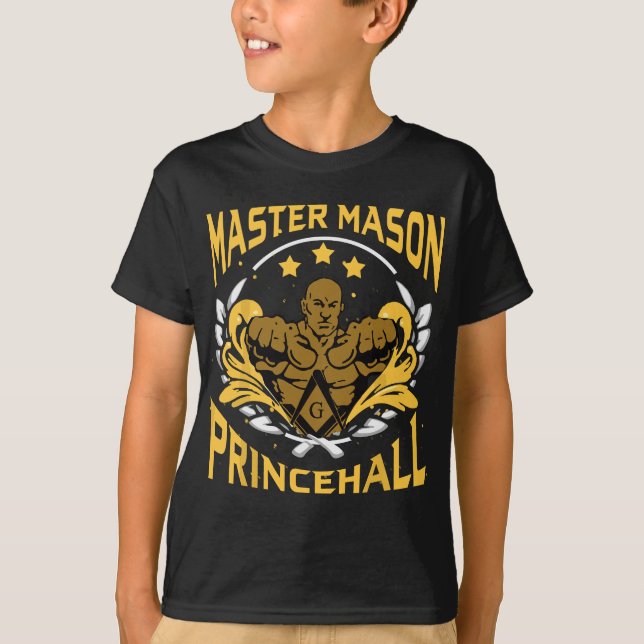 Prince Hall Master Mason PHA Masonic Fars dag T Shirt (Framsida)