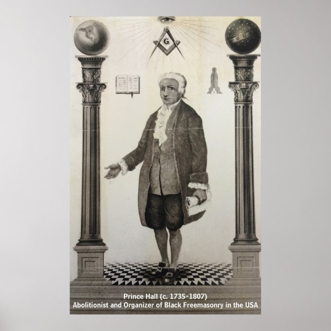 Prince Hall (nr 1735-1807) Poster (Framsidan)