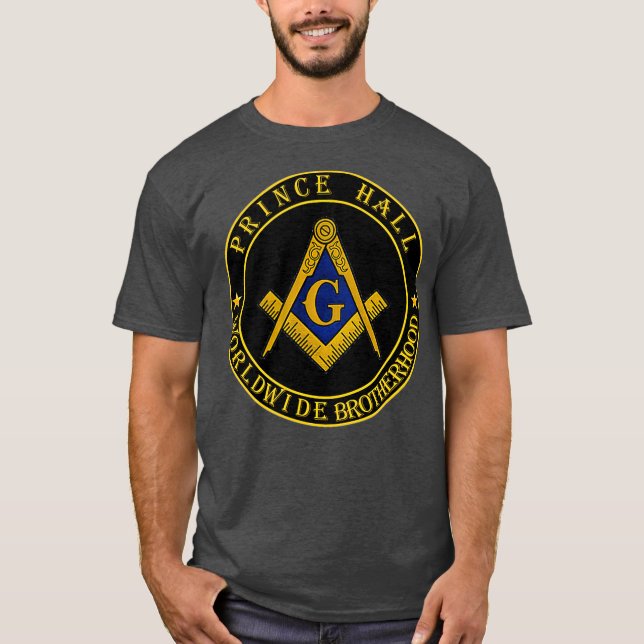 Prince Hall Worldwide Brothernature PHA Masonic T Shirt (Framsida)