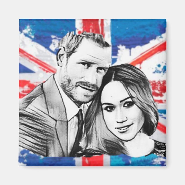 Prince Harry förlovning Magnet (Framsidan)