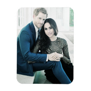Prince Harry förlovning porträtt stilized Magnet
