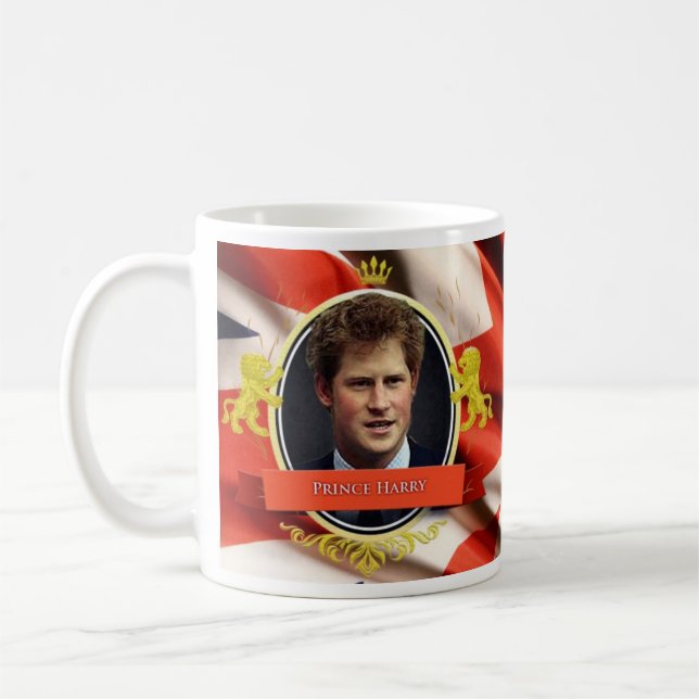 Prince Harry Historisk Råna Kaffemugg (Vänster)