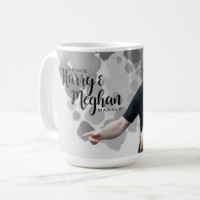 Prince Harry & Meghan Markle Kaffemugg (Framsida vänster)