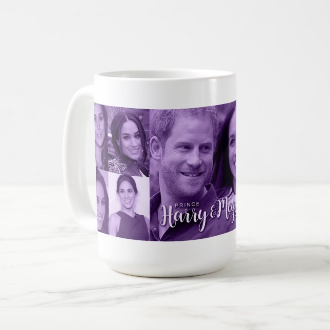 Prince Harry & Meghan Markle Kaffemugg (Framsida vänster)