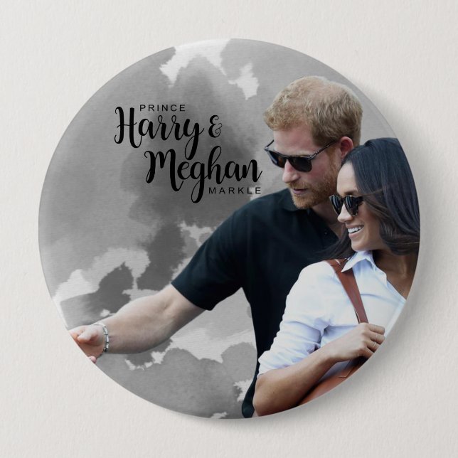 Prince Harry & Meghan Markle Knapp (Framsida)