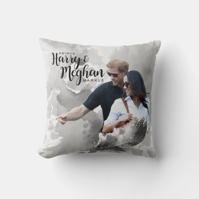 Prince Harry & Meghan Markle Kudde (Framsida)