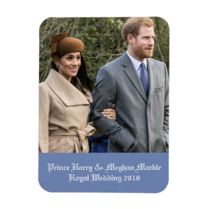 Prince Harry & Meghan Markle Royal Bröllop 2018 Magnet
