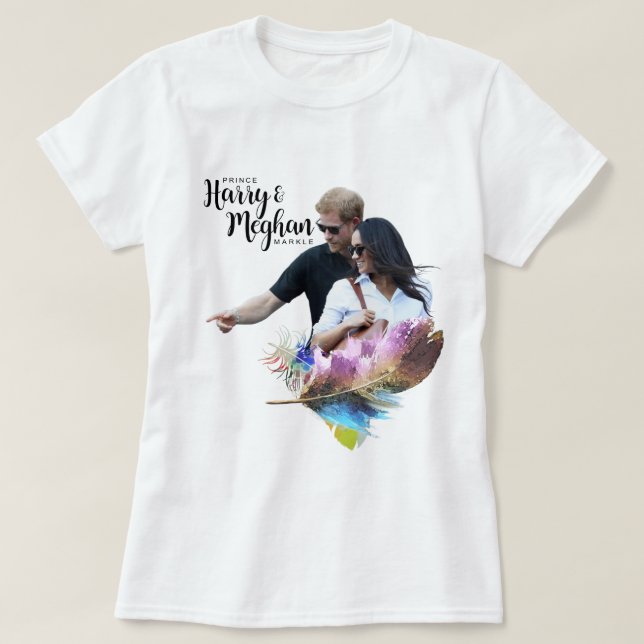 Prince Harry & Meghan Markle T-shirt (Design framsida)