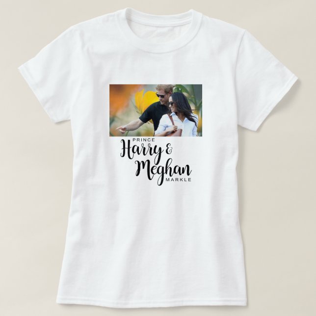 Prince Harry & Meghan Markle T-shirt (Design framsida)