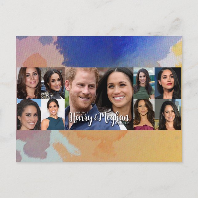 Prince Harry & Meghan Markle Vykort (Framsida)
