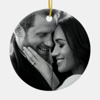 Prince Harry och Meghan Markle Julgransprydnad Keramik