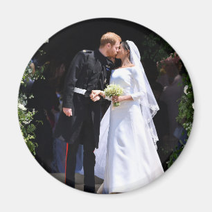 Prince Harry och Meghan Markle kungligt bröllop Magnet