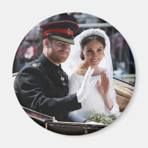 Prince Harry och Meghan Markle kungligt bröllop Magnet