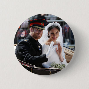Prince Harry och Meghan Markle Royal Bröllop Knapp