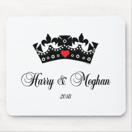 Prince Harry och Meghan Royal Bröllop 2018 Heart Musmatta