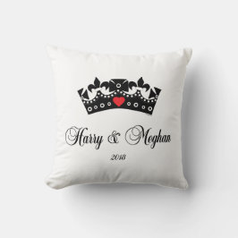 Prince Harry och Meghan Royal Bröllop 2018 Kudde