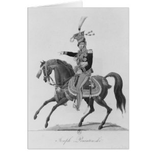 Prince Jozef Antoni Poniatowski Hälsningskort