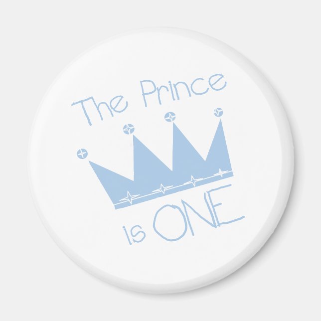 Prince Krona 1:a födelsedagen Magnet (Framsidan)