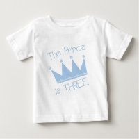 Prince Krona 3:e födelsedag Tshirts och presenter