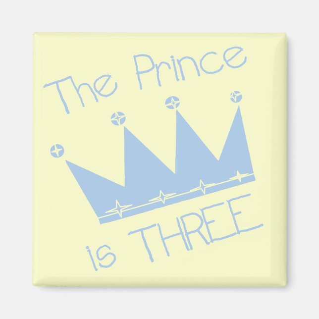 Prince Krona 3:e födelsedag Tshirts och presenter Magnet (Framsidan)