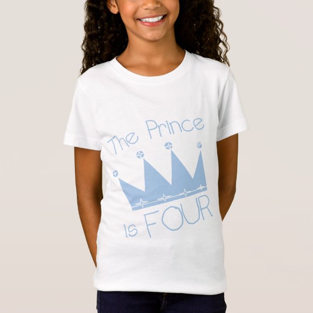 Prince Krona 4e födelsedagen Tshirts och presenter (Framsida)