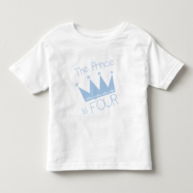 Prince Krona 4e födelsedagen Tshirts och presenter (Framsida)