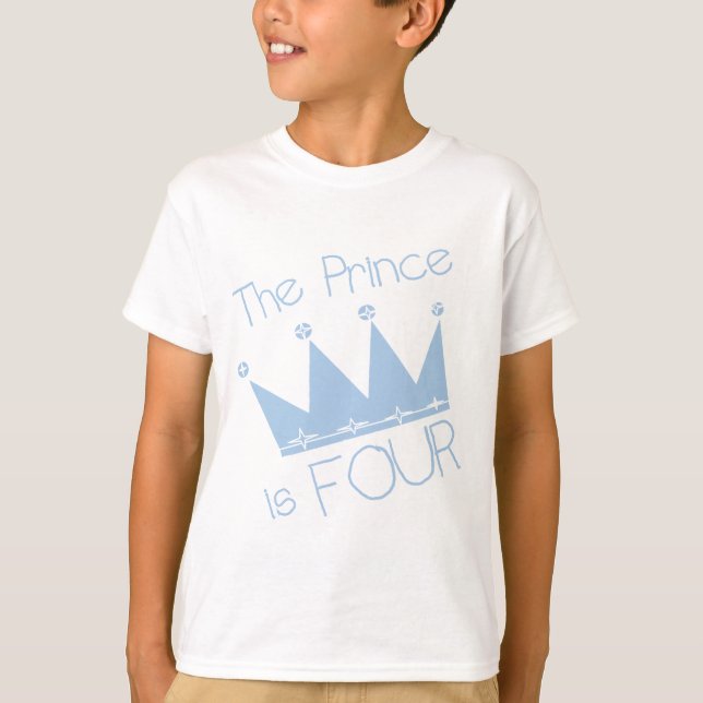 Prince Krona 4e födelsedagen Tshirts och presenter (Framsida)