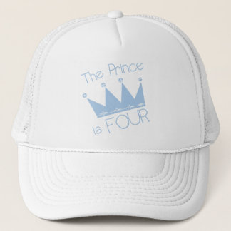Prince Krona 4e födelsedagen Tshirts och presenter Truckerkeps