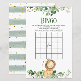 Prince Lejon Greenery Baby Shower Bingo Games
