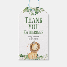 Prince Lejon Greenery Blommigt Tack Märkre Presentetikett