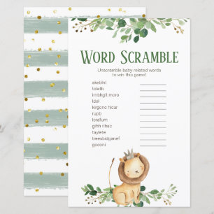 Prince Lejon Grey Blommigt Ord Scramble