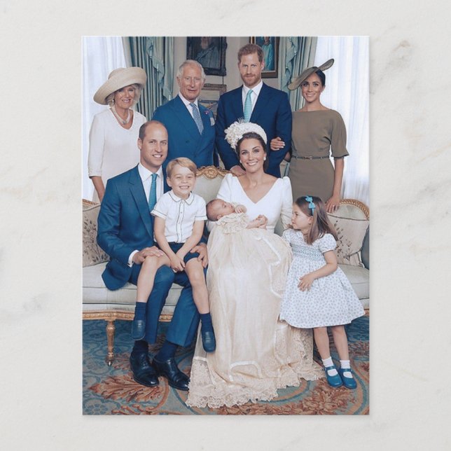 Prince Louis christening juli 2018 stilized Vykort (Framsida)