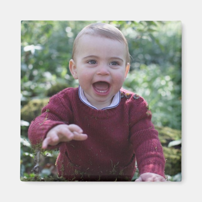 Prince Louis firar 1:a födelsedag Magnet (Framsidan)
