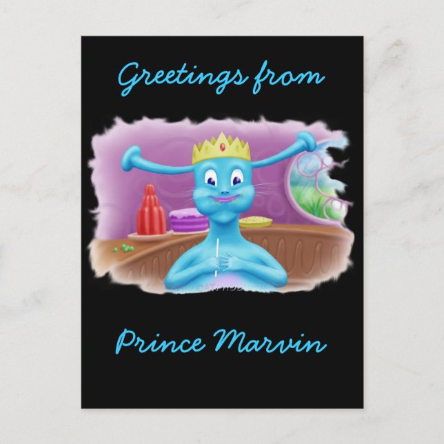 Prince Marvin at Britas Shop Vykort (Framsida)