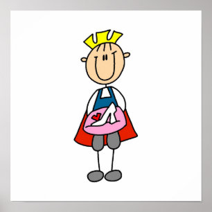 Prince med glasruta poster