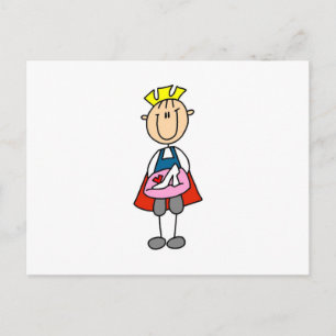 Prince med glasruta vykort