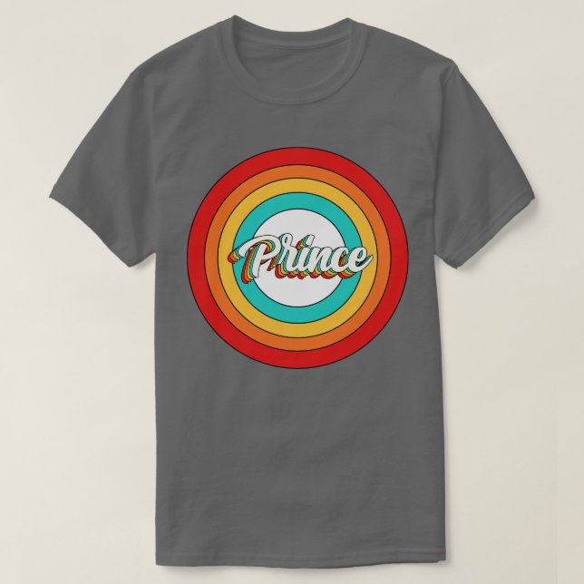 Prince Namn Shirt Vintage Prince Circle T (Design framsida)
