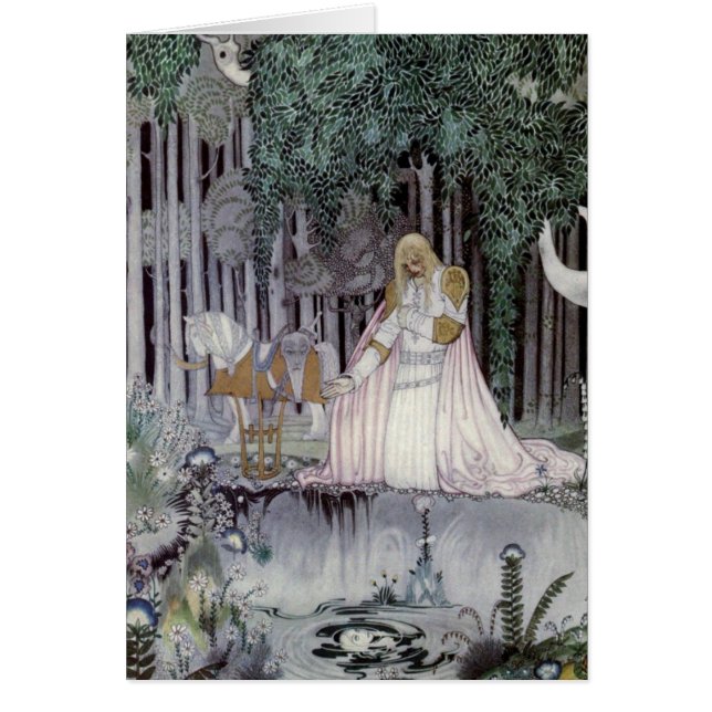 Prince och Bassäng Hälsningskort (Framsidan)