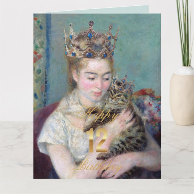 Prince och Me Lycklig 12:e-födelsedagen Kort (Framsida)