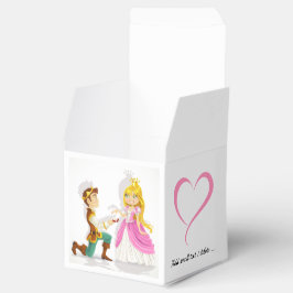 Prince och Princess Small Favor / Gift Box Presentaskar