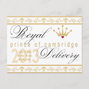 Prince of Cambridge Souvenir Post Card Vykort