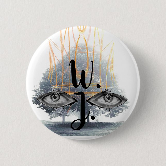 Prince of Galenhet Royal Monochrome Monogram Knapp (Framsida)