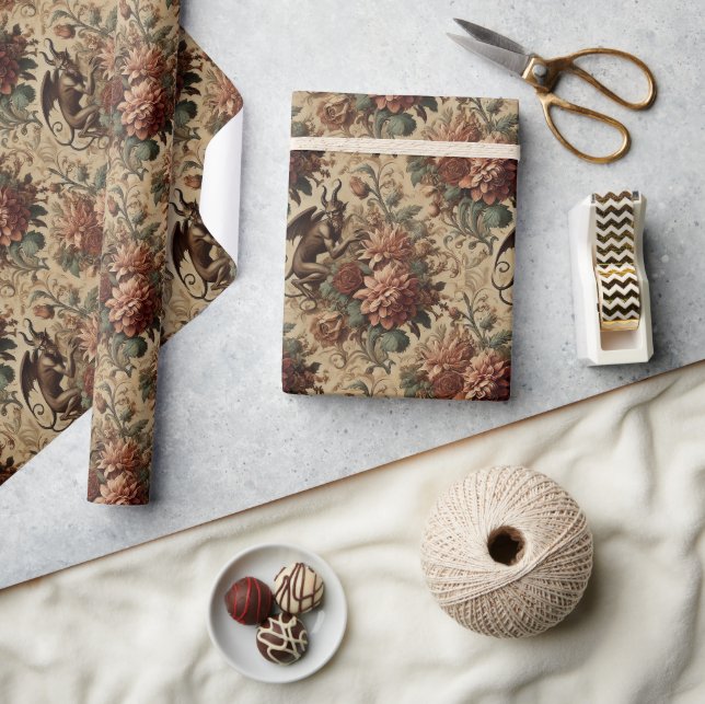 Prince of Lurass - Gothic Blommigt Bandana Presentpapper (Hantverk)