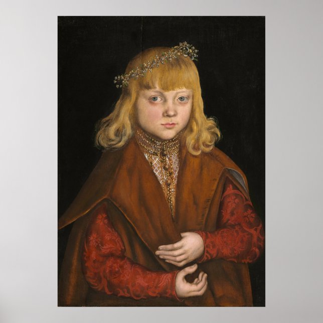 Prince of Saxony - Lucas Cranach Fine Art Poster (Framsidan)