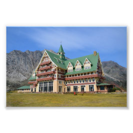 Prince of Wales Hotel Waterton Sjöar nationalpark Fototryck