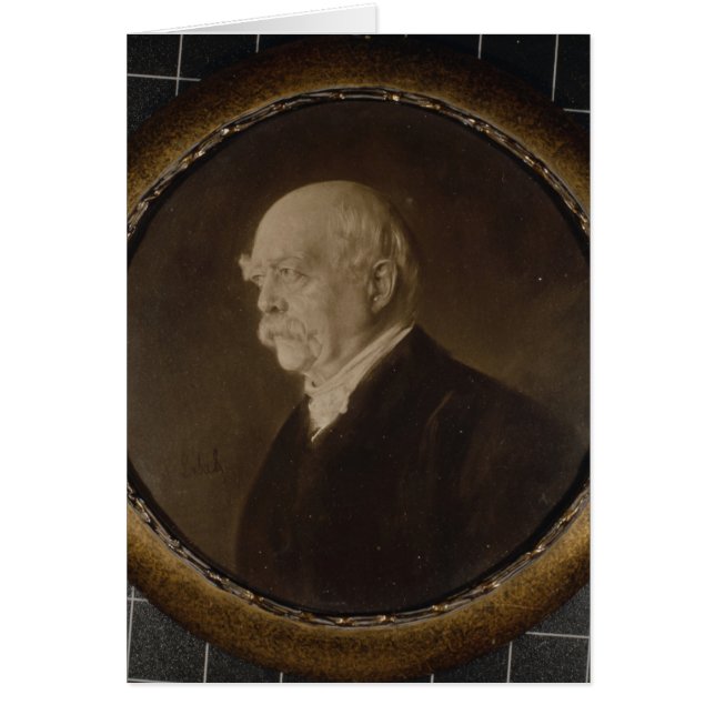 Prince Otto av Bismarck Hälsningskort (Framsidan)