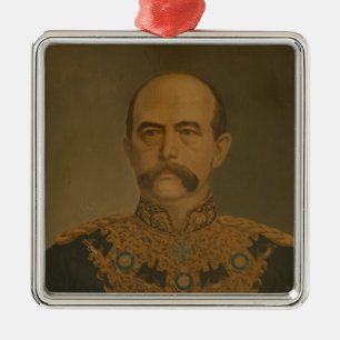Prince Otto Von Bismarck i den enhetliga Julgransprydnad Metall