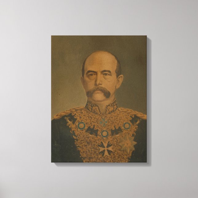 Prince Otto von Bismarck i diplomatens Uniform Canvastryck (Framsida)